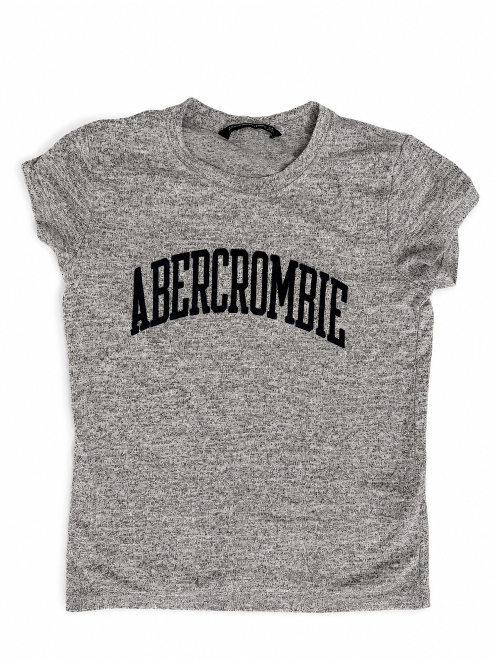 Abercrombie & Fitch Heather Gray Short Sleeve Logo Tee
